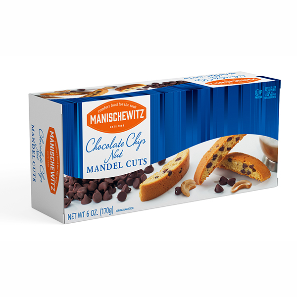 Chocolate Chip Nut Mandel Cuts - Manischewitz