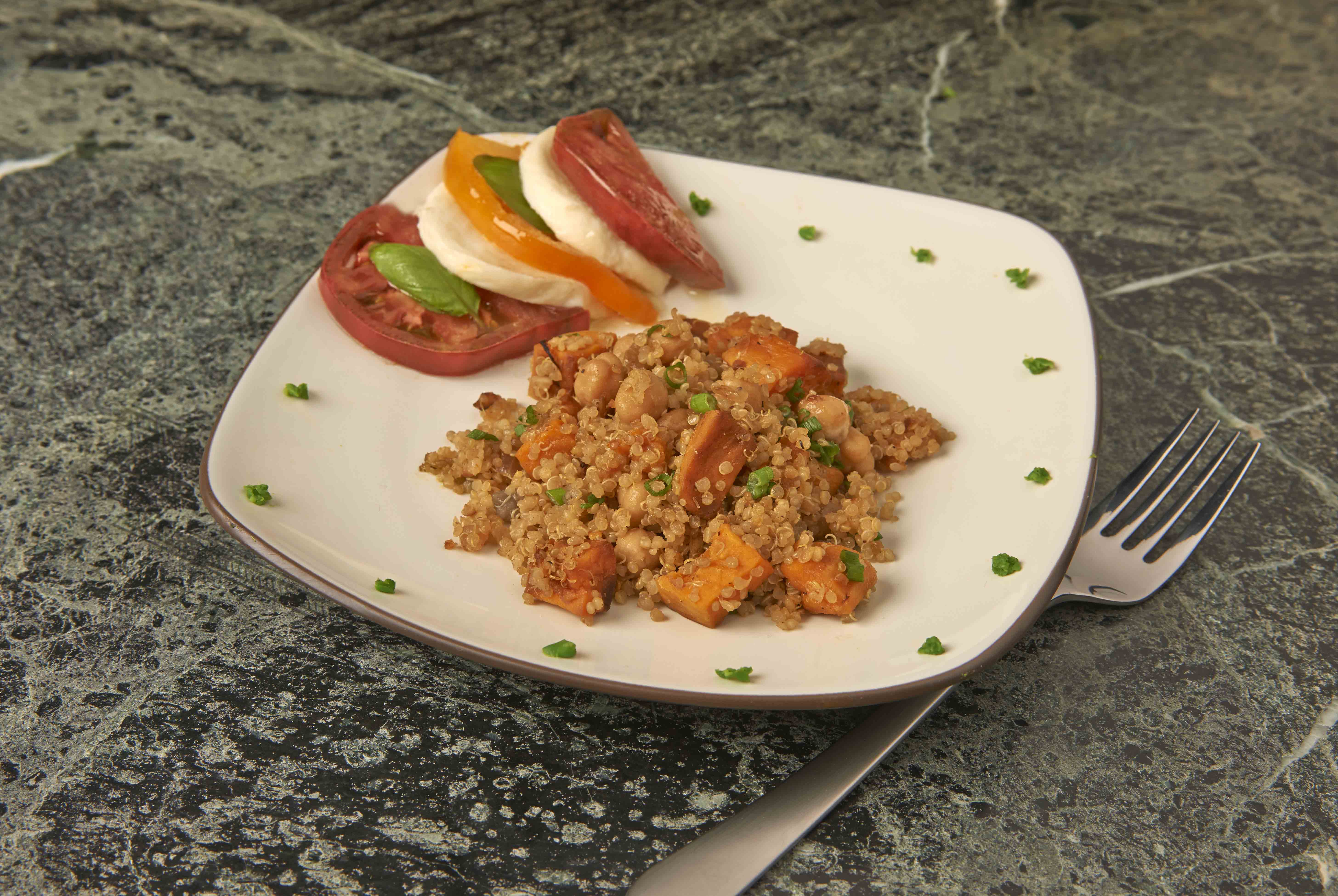 Roasted Sweet Potato, Chickpea and Sage Quinoa Manischewitz
