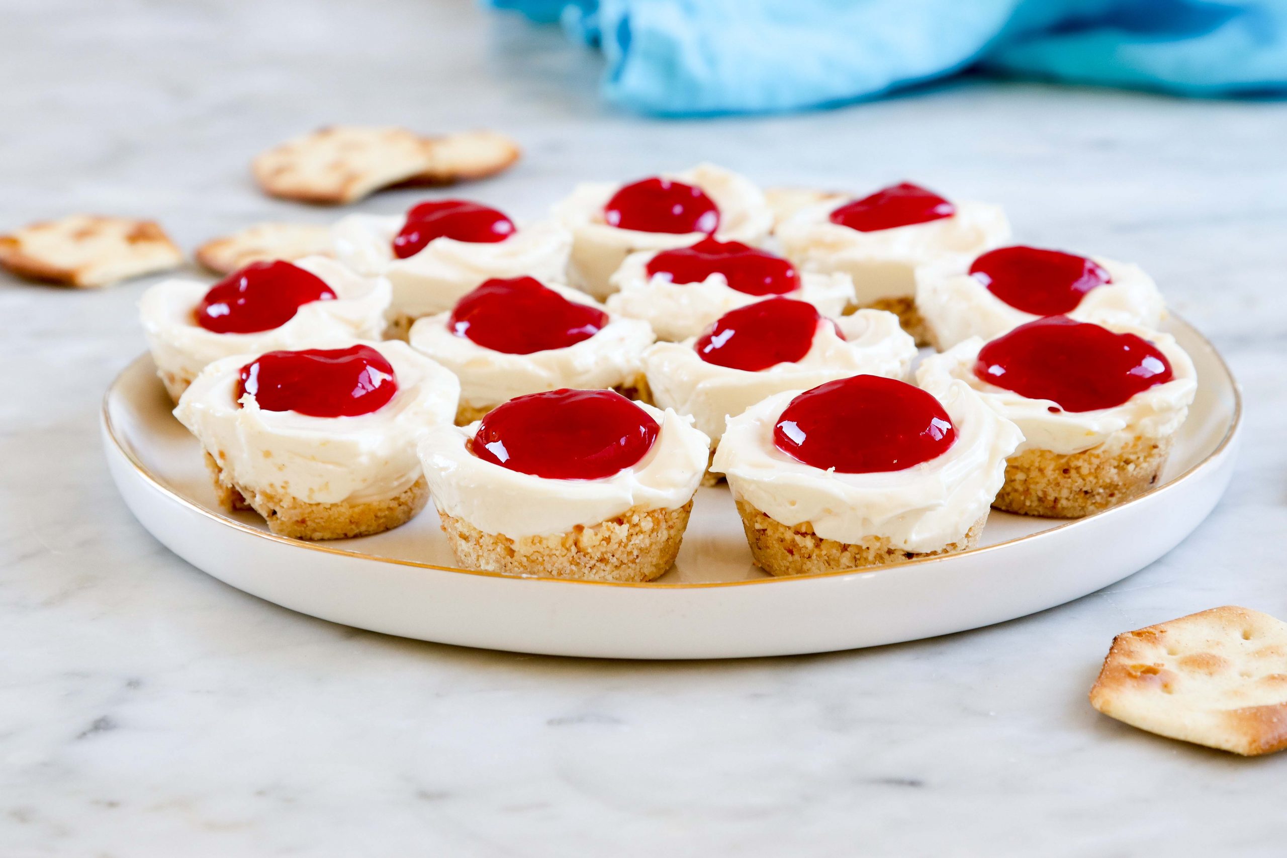 No Bake Cheesecake Tam Tams Bites - Manischewitz