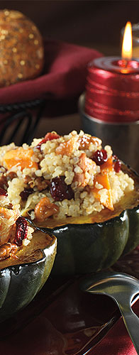 Quinoa and Sweet Potato Stuffed Acorn Squash - Manischewitz