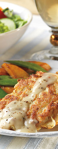 Turkey Latkes with Black Pepper Gravy - Manischewitz