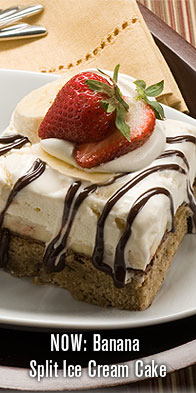 Banana Split Ice Cream Cake Recipe