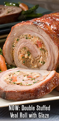 Double Stuffed Veal Roll with Glaze - Manischewitz
