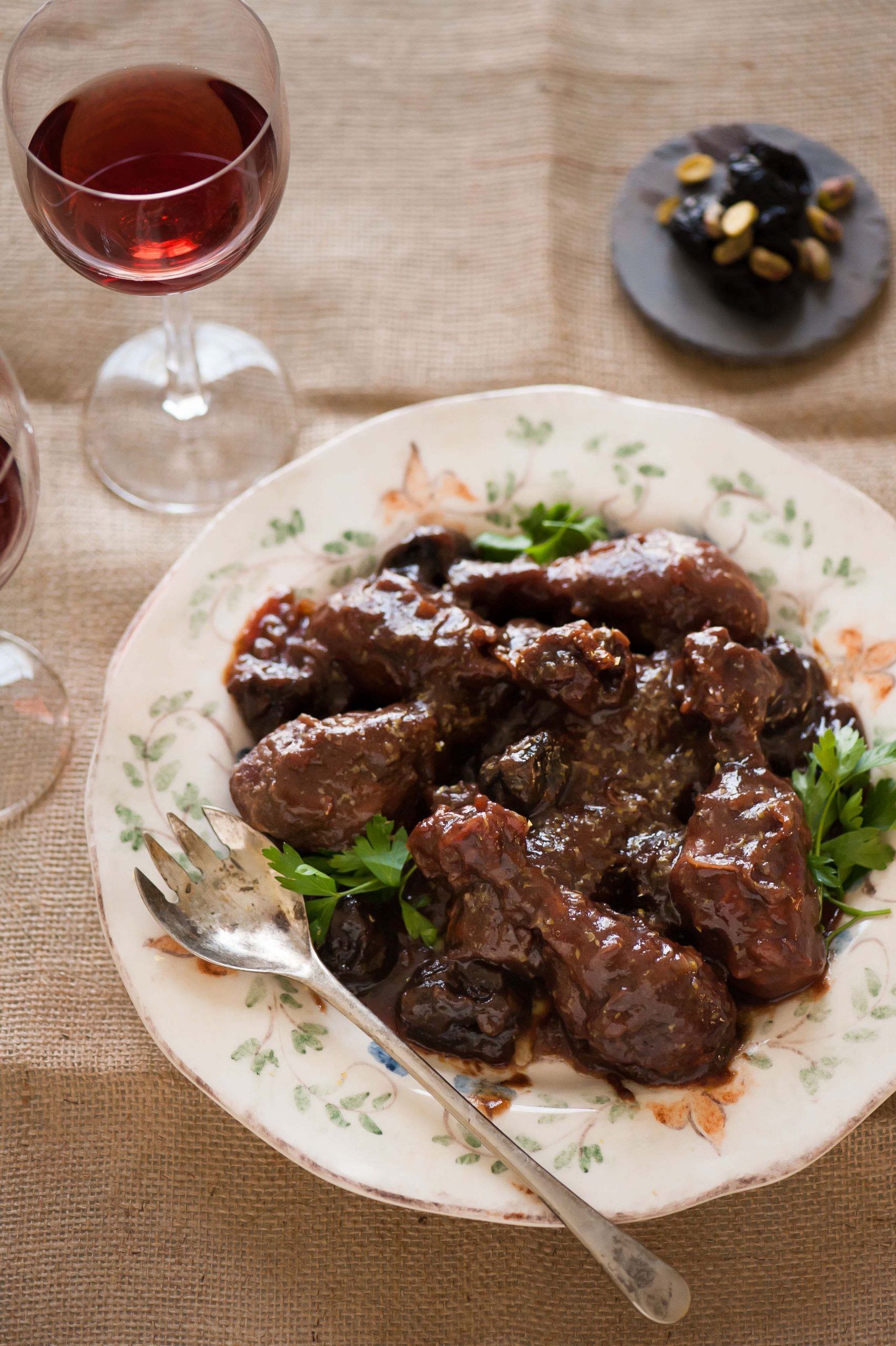 Chicken with Prunes in Apple Butter Wine Sauce - Manischewitz